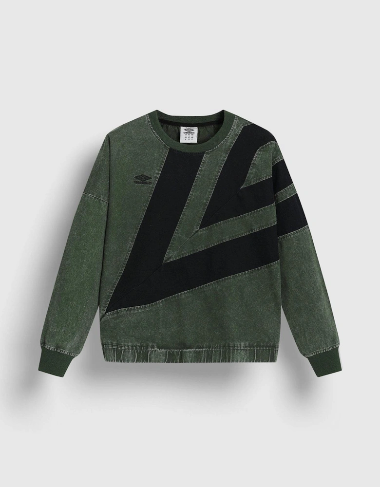 Mens Diamond Drill Washed Sweatshirt