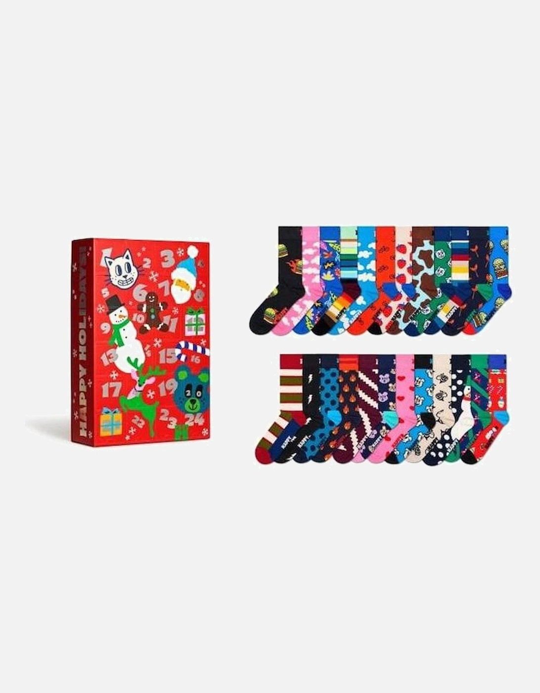 24-Pack Socks Happy Holidays Advent Calendar, 26 of 25