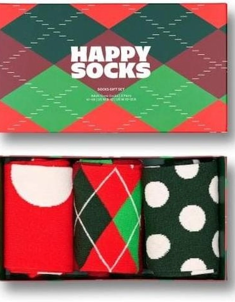 3-Pack Holiday Classics Socks Gift Box, Multi