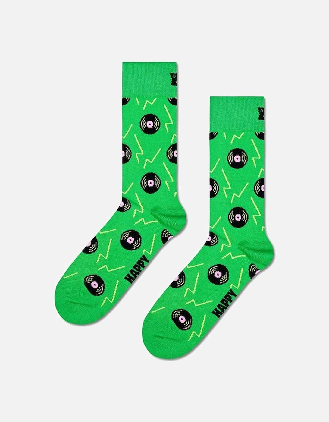 Vinyl Socks, Green, 4 of 3
