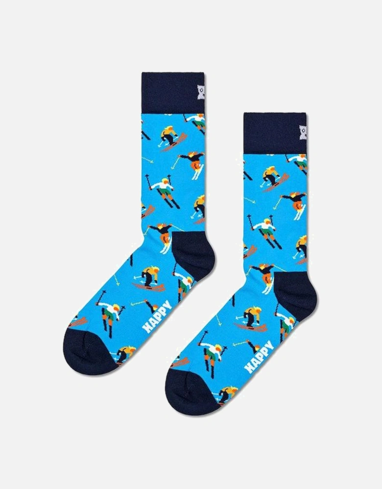 Skiing Socks, Blue