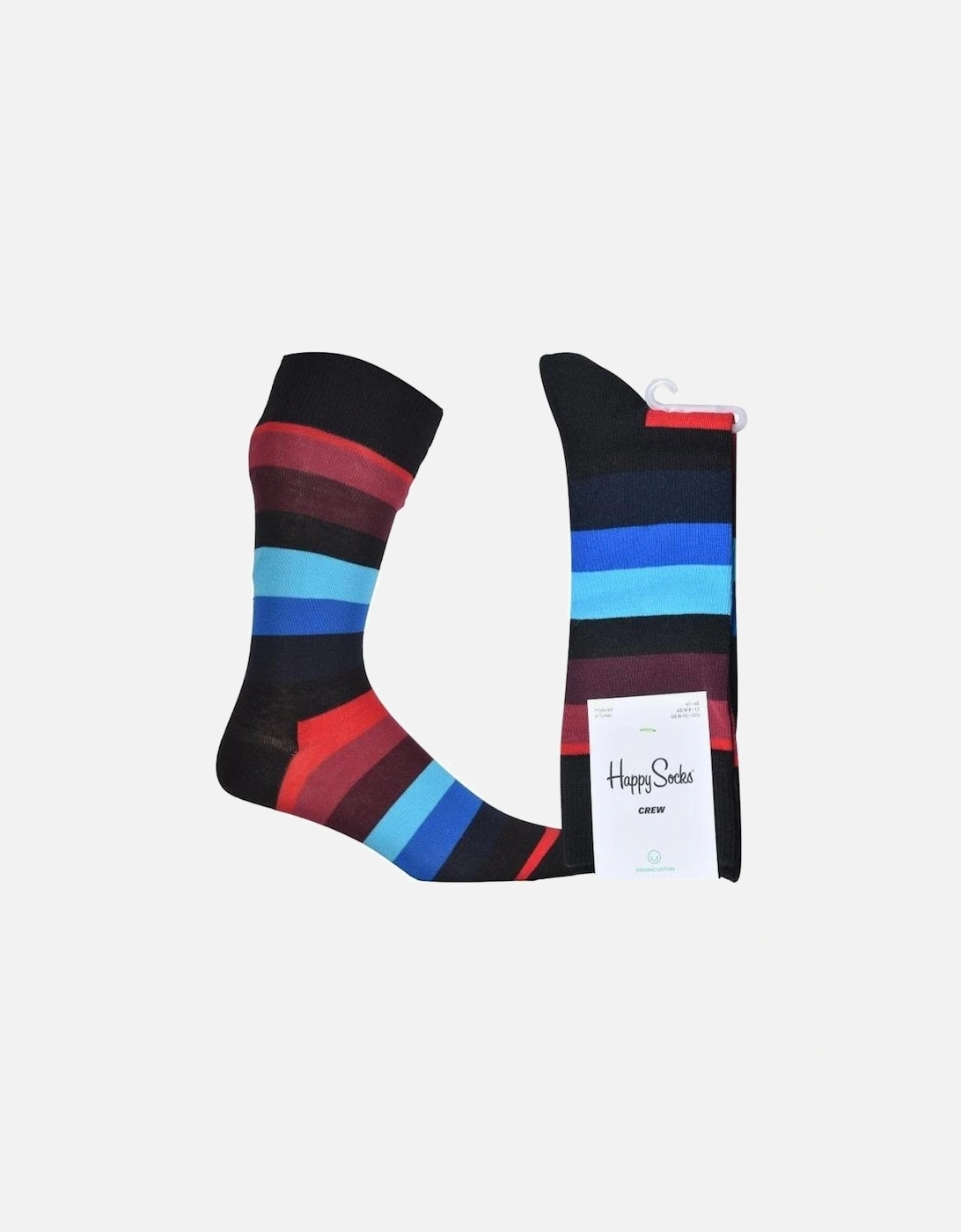 Stripe Socks, Black/blue, 4 of 3
