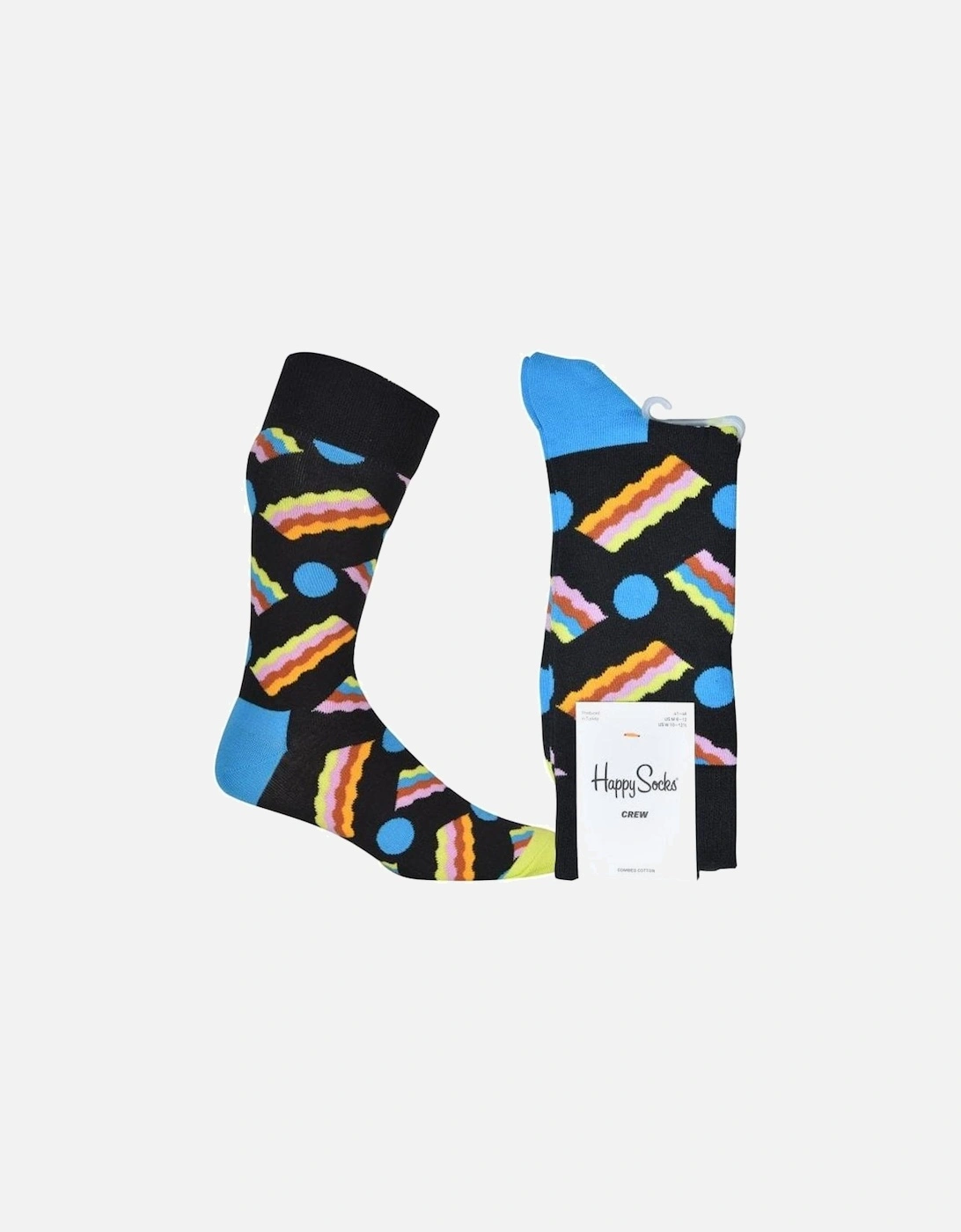 Rainbow Bacon Socks, Black/multi, 4 of 3