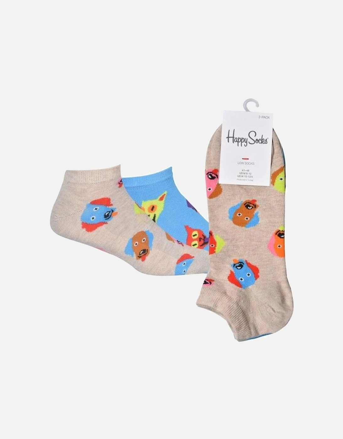 2-Pack Dog & Cat Trainer Socks, Blue/Stone, 6 of 5