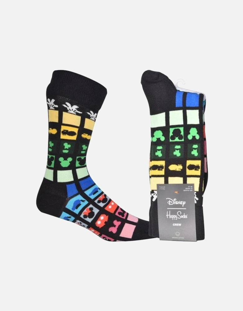Keep It Together Disney Socks, Black/multi