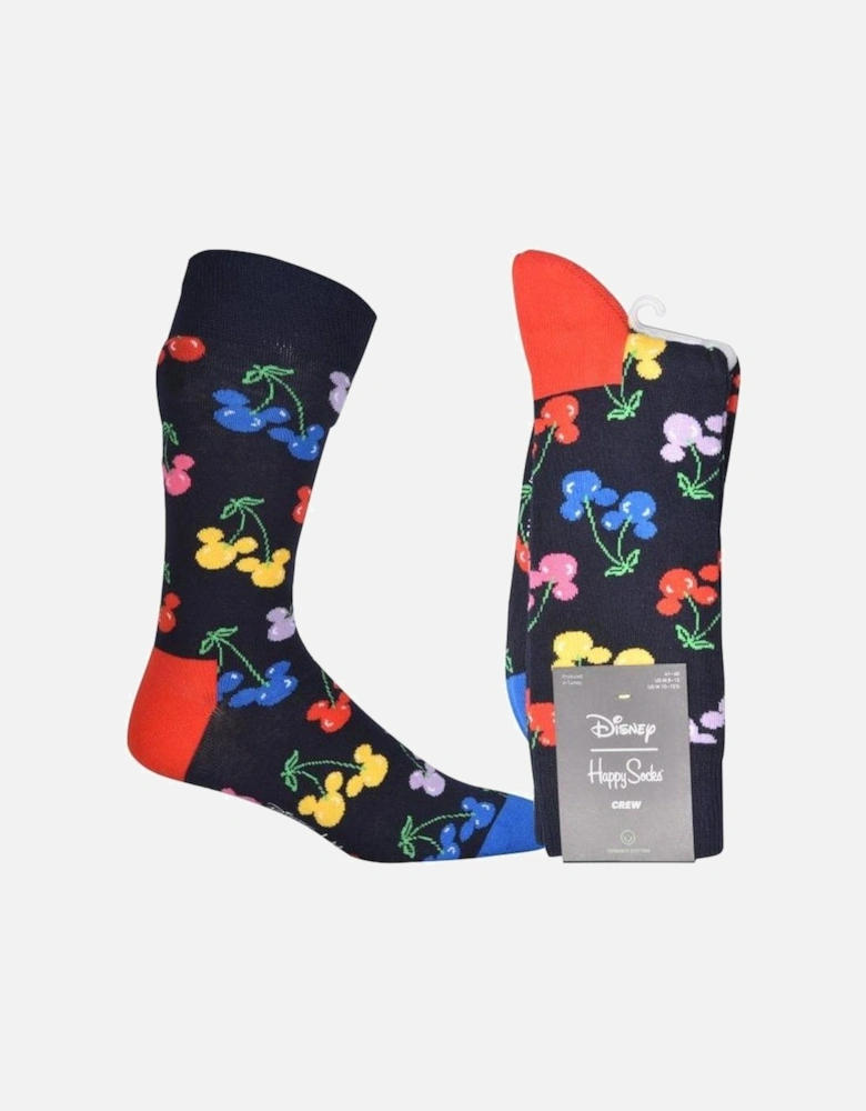 Very Cherry Mickey Disney Socks, Navy/multi