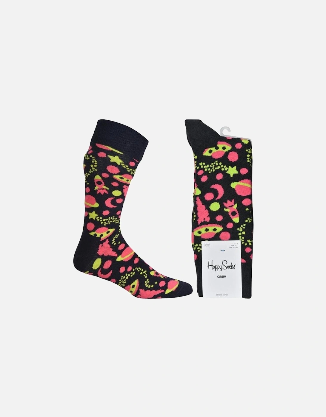 Into Space Socks, Navy/pink, 4 of 3