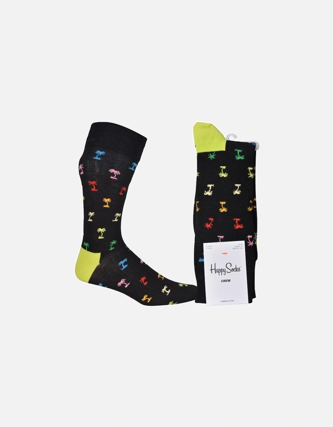 Palm Tree Socks, Black/multi, 4 of 3