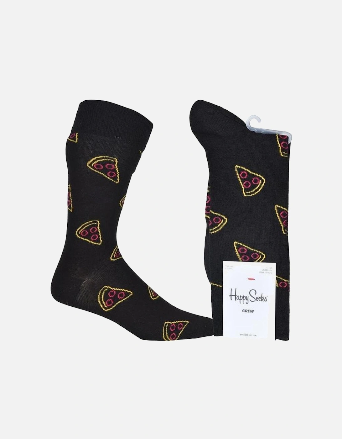 Pizza Slice Socks, Black, 4 of 3