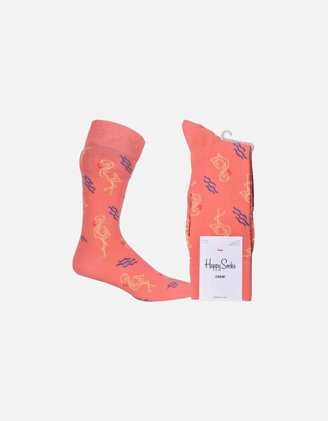 Glowing Flamingo Socks, Salmon Pink, 4 of 3