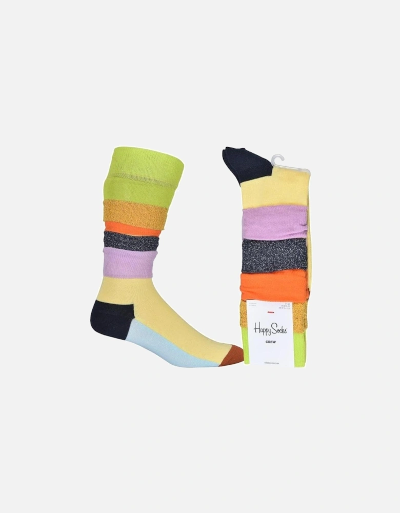 Funky Times Multi-Textured Socks, Multi