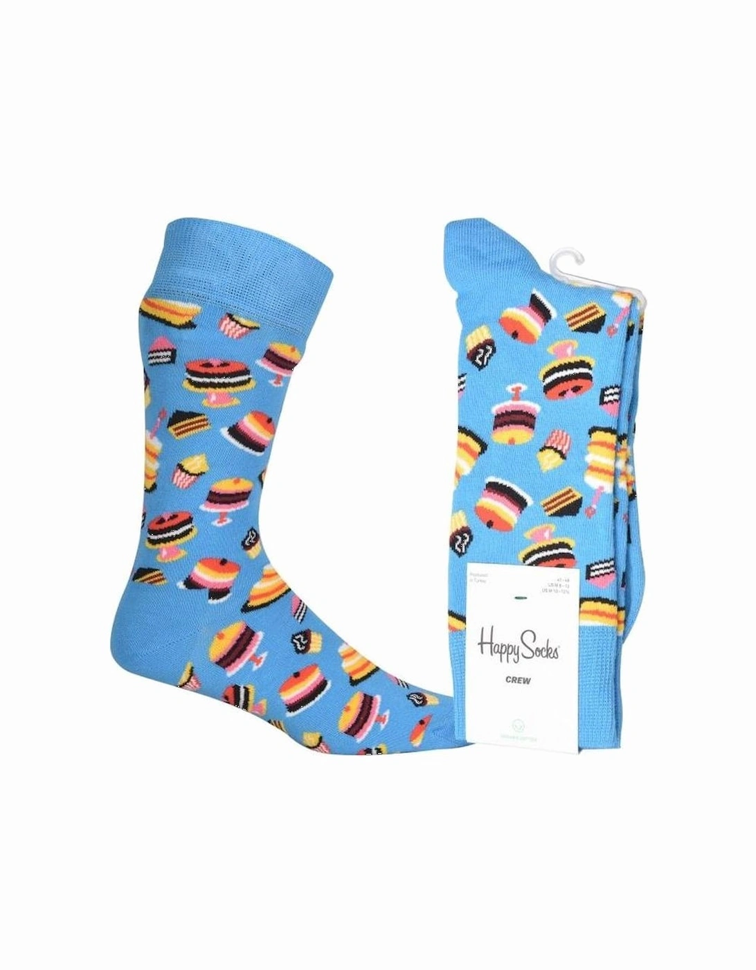 Birthday Cake Socks, Blue, 4 of 3