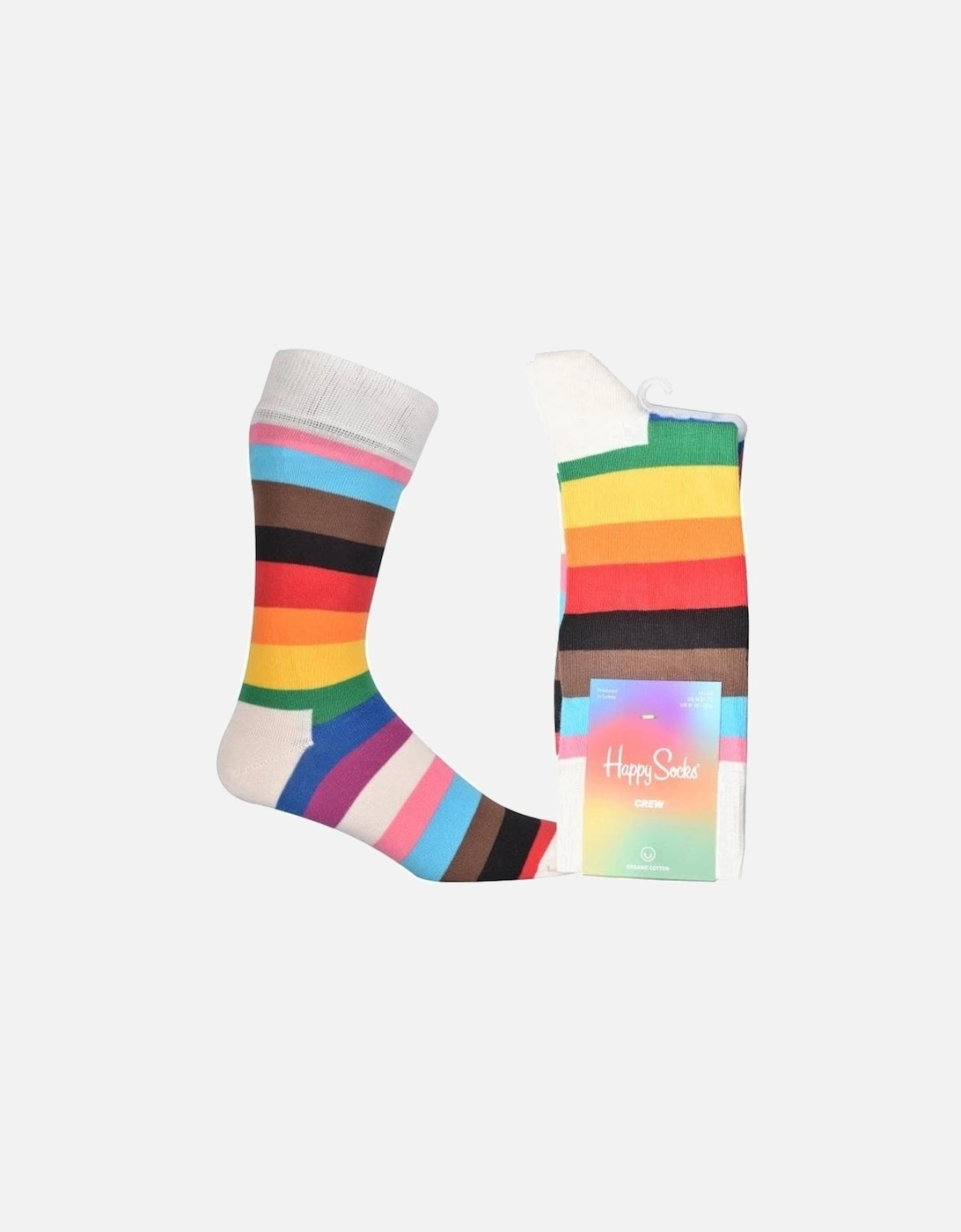 Pride Stripe Socks, White/multi, 4 of 3