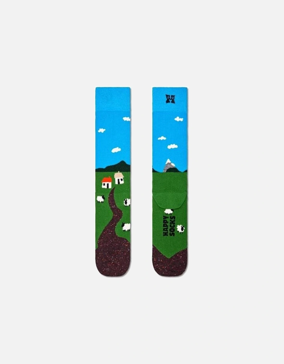 Little House On The Moorland Socks, Blue/Green, 5 of 4