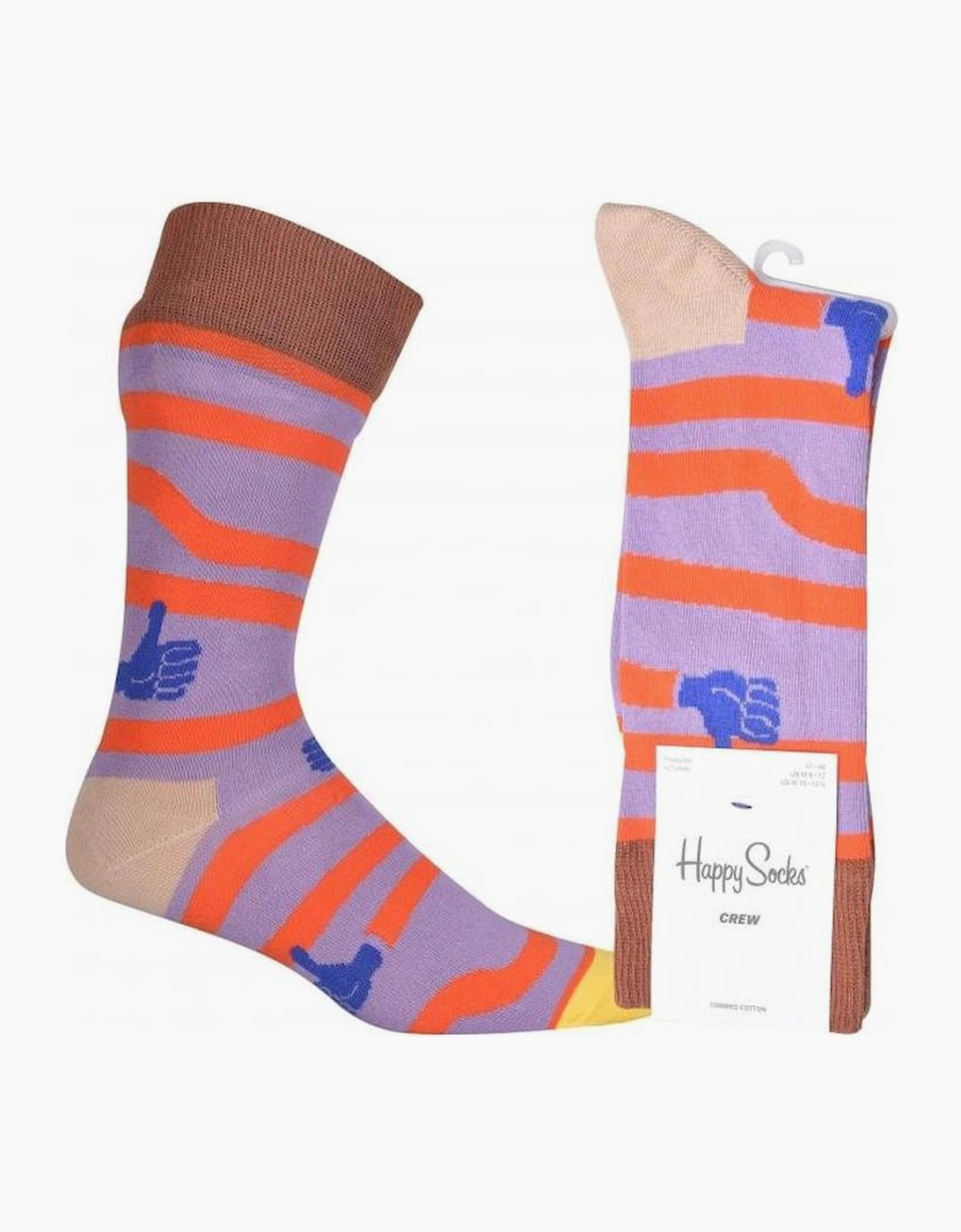 Happy Socks Men's Red Yaay Socks, - : 10/9.5/9/10.5/11/11.5/12/12.5 Medium