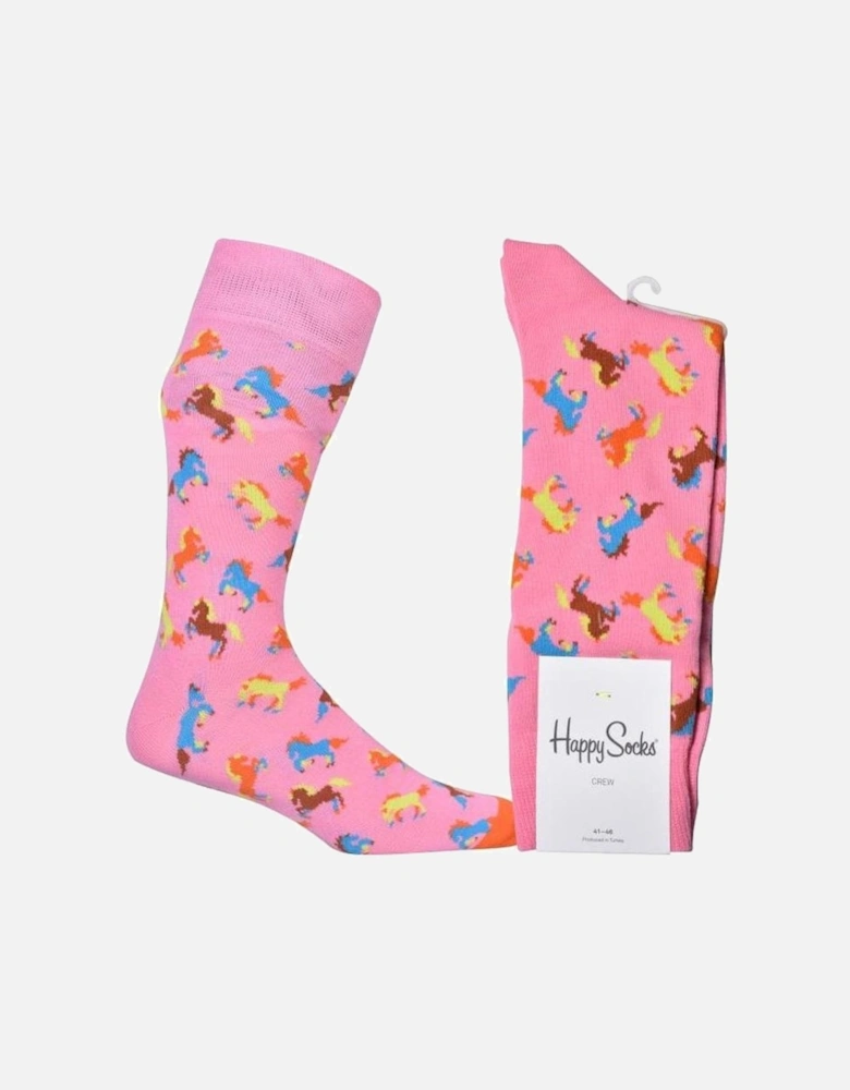 Horse Socks, Pink