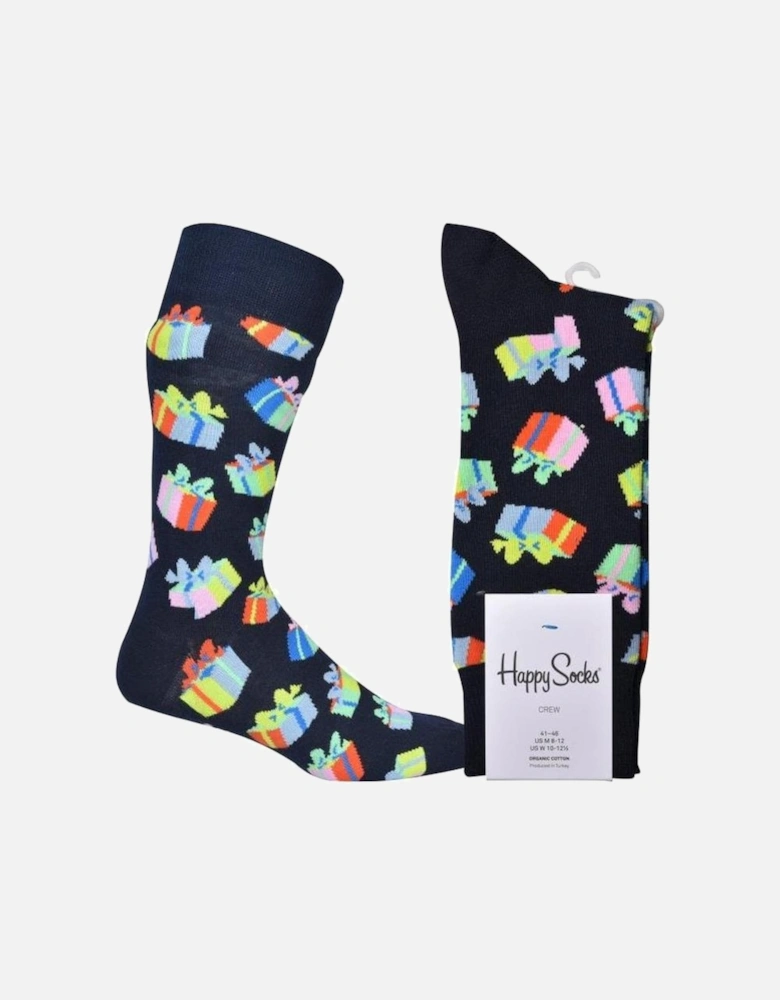 Birthday Gift Socks, Navy