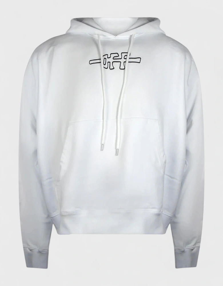 Mens Hoodies Off Line Skate Hoodie White