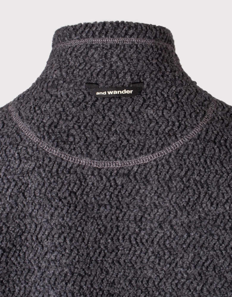 Re Wool JQ Stand Zip Sweatshirt