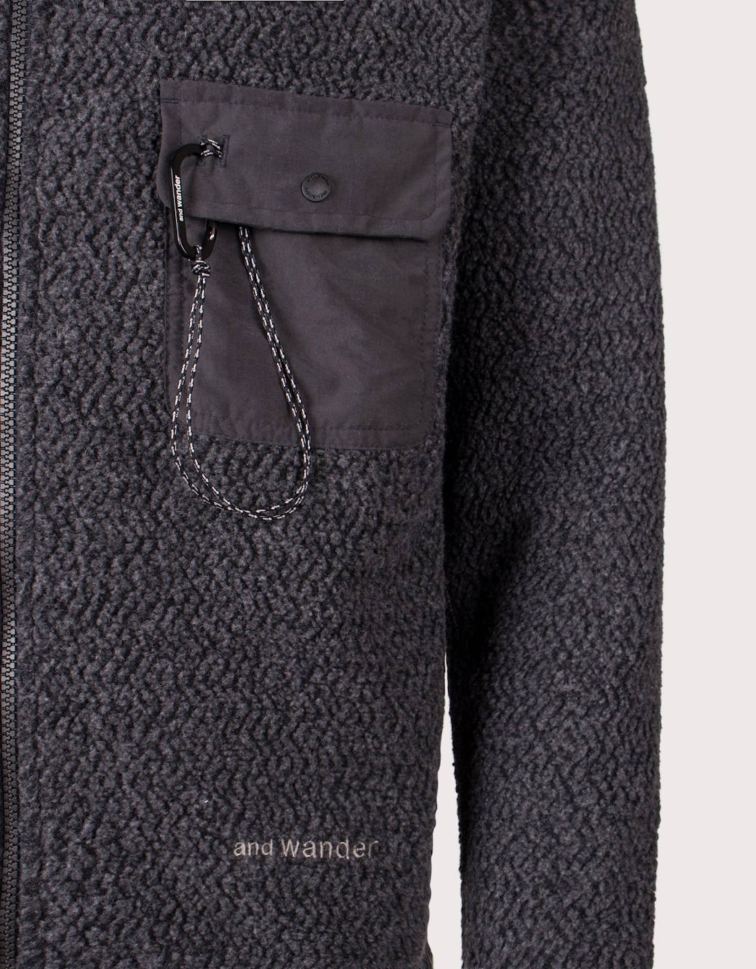 Re Wool JQ Stand Zip Sweatshirt