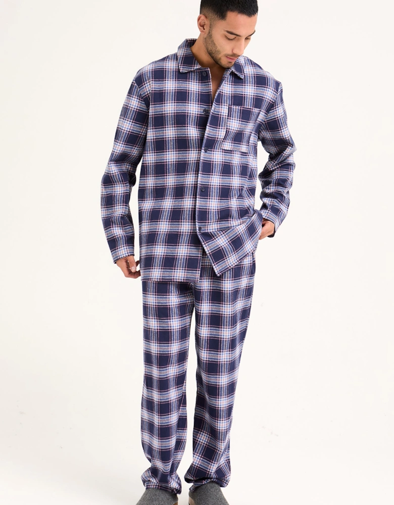 Plaid Pyjamas in Midnight
