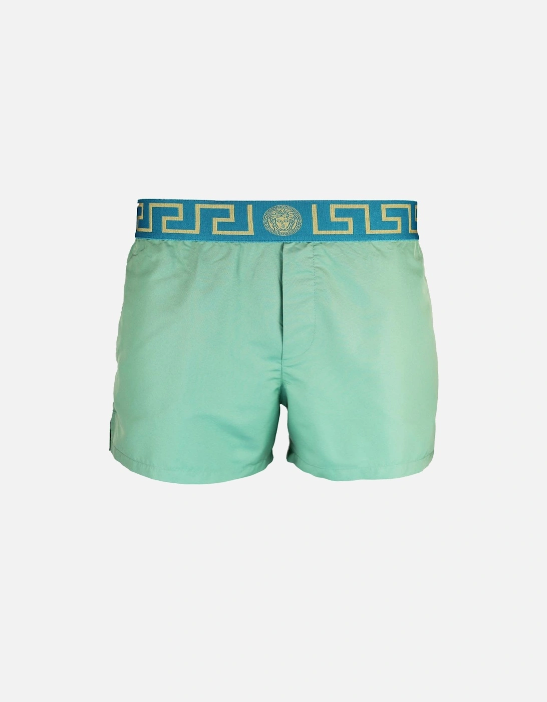 Greca Border Swim Shorts, Sea Green, 2 of 1