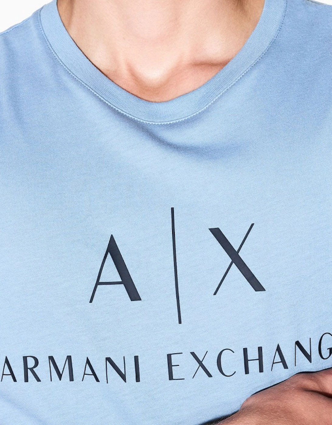 Exchange Slim Fit Jersey T-Shirt 8NZTCJ Z9H4Z9 - Faded Denim Blue