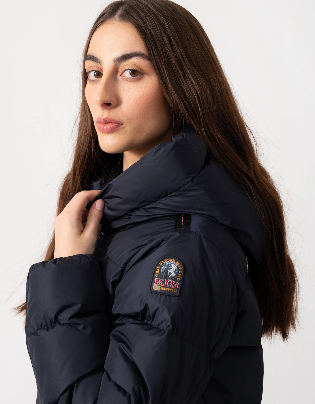 Jinny Womens Hooded Down Jacket - Pencil 710