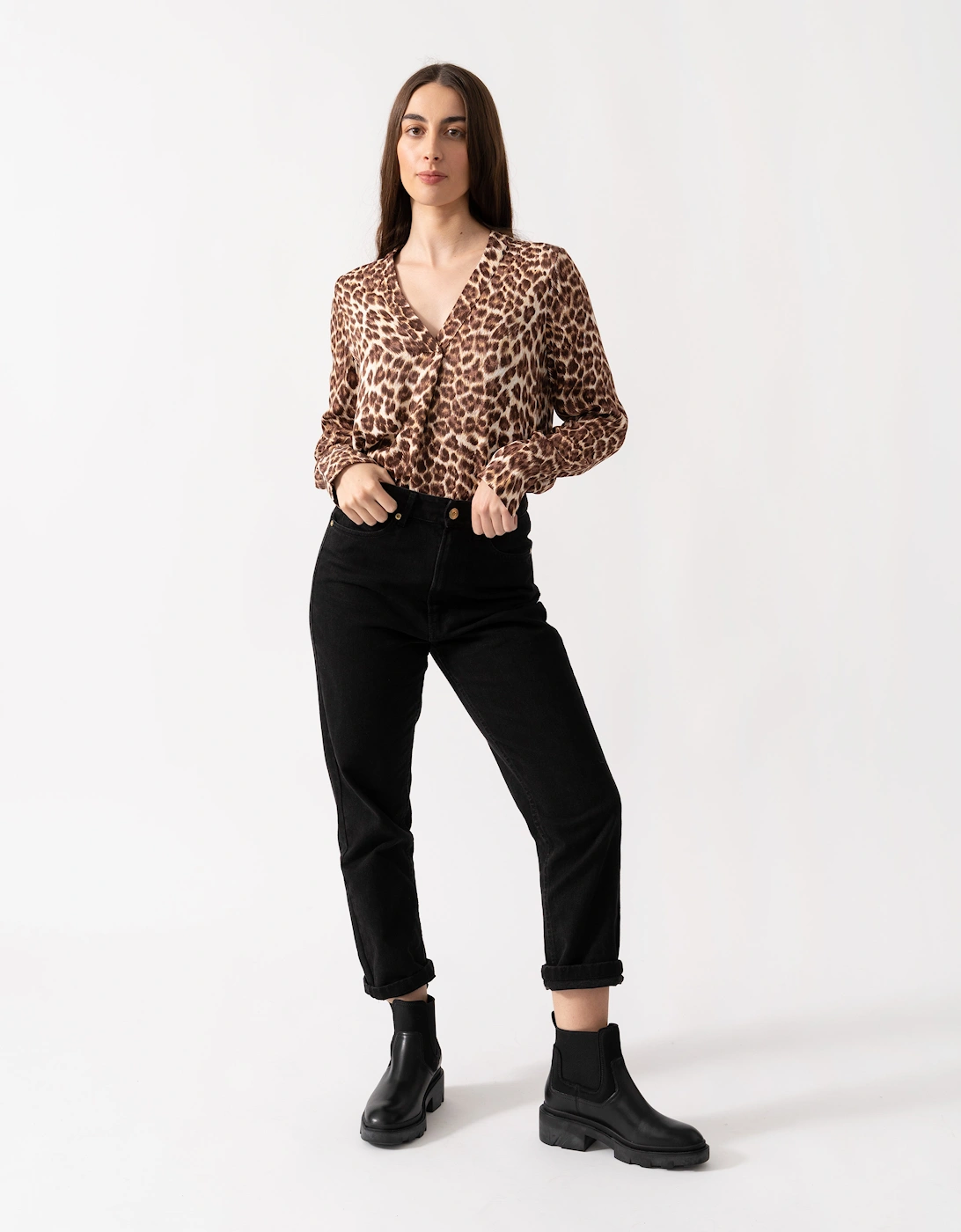 Samsoe & Samsoe Women's Samsoe & Samsoe Women's Hamill Leopard Print Blouse - Multi