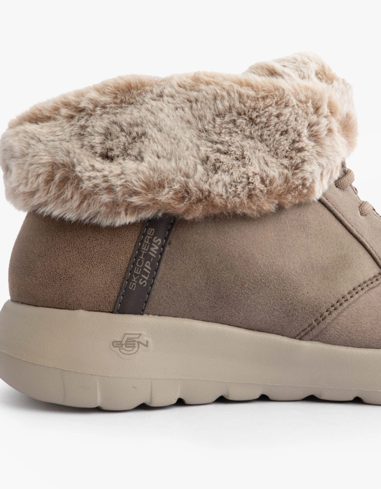 ON-THE-GO JOY - COZY CHARM Womens Boots Dark Taupe