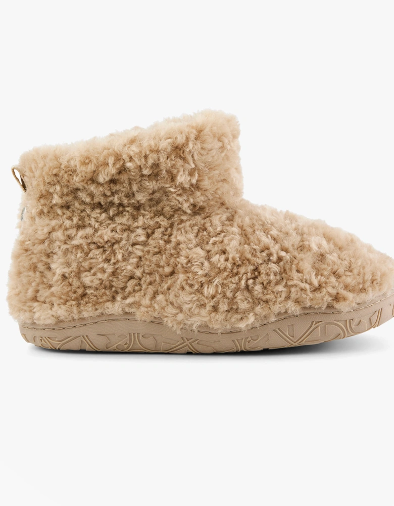 LAUREN Womens Slipper Boots Biscuit