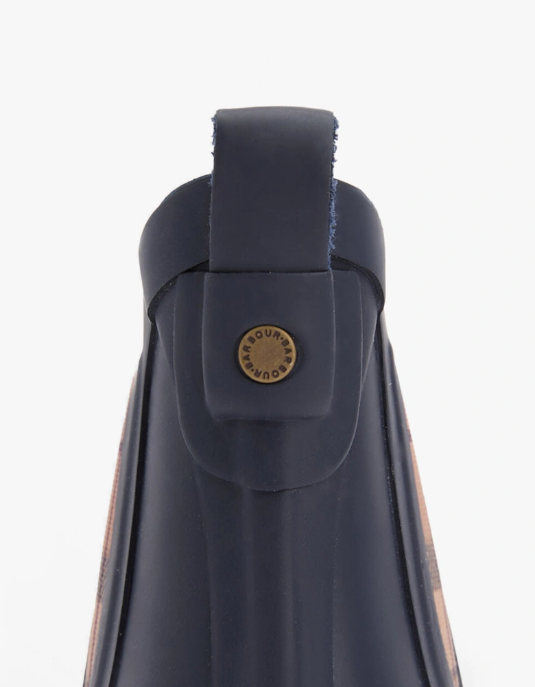 WILTON Womens Chelsea Wellies Navy/Hessian