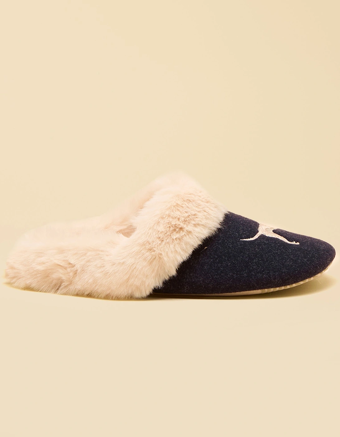 SLIPPET Womens Mule Slippers Navy