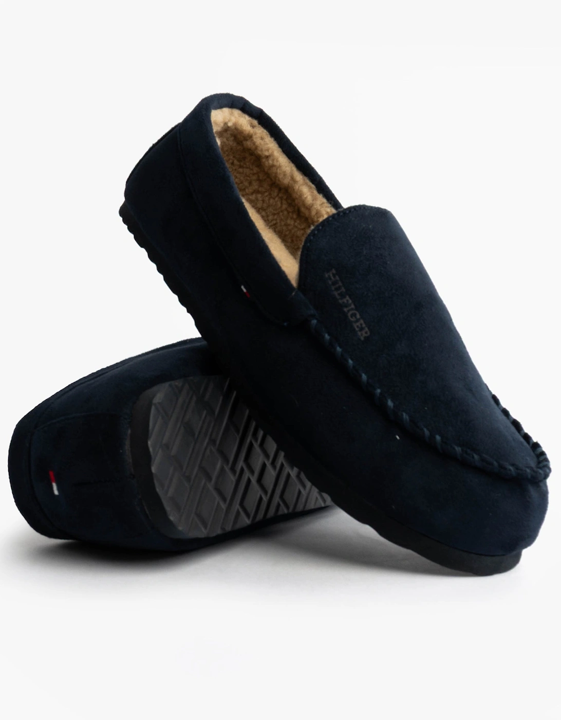 HILFIGER M SDE DRIVE Mens Mocassin Slippers Desert Sky