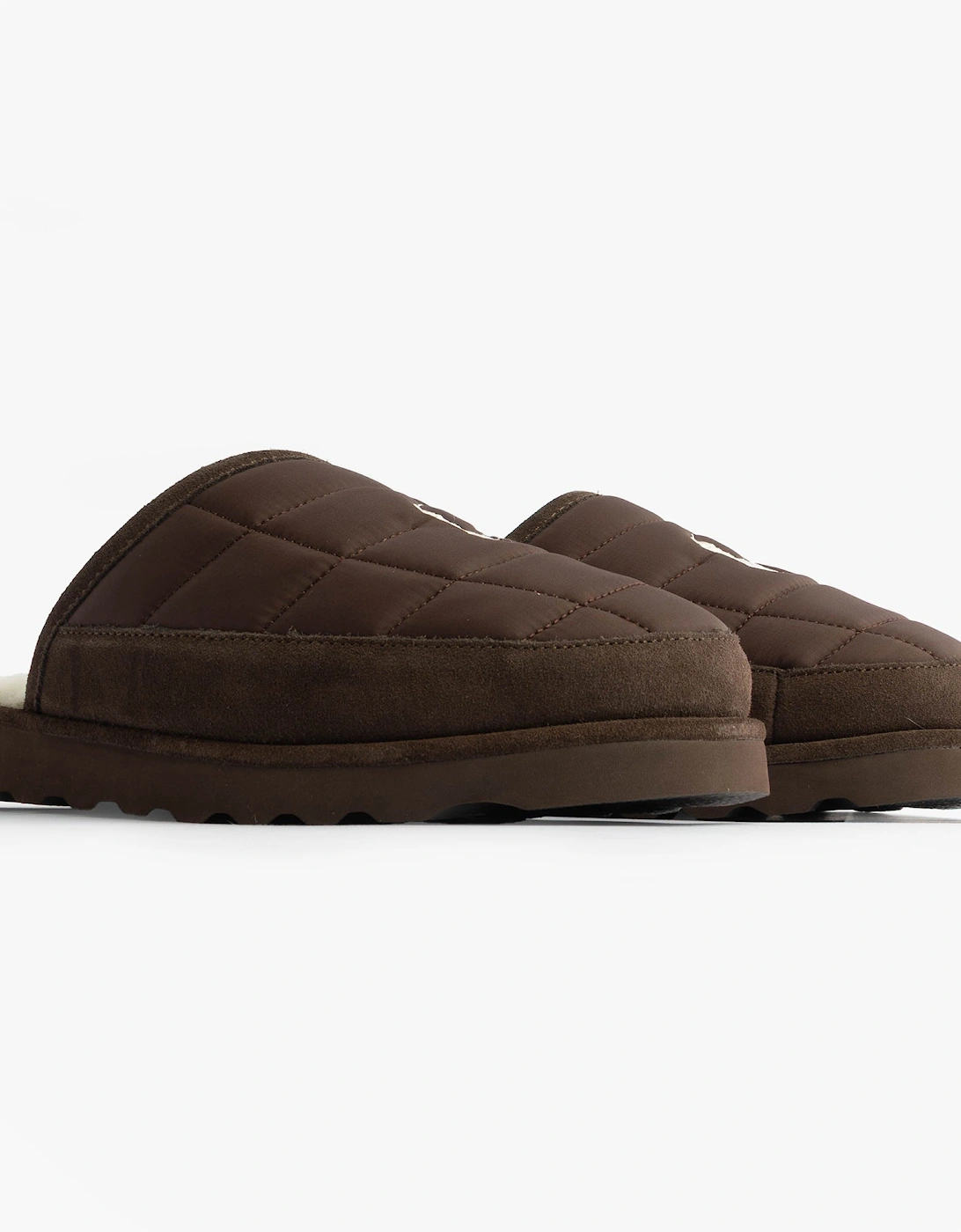 READ SCFF II Mens Mule Slippers Brown/Cream
