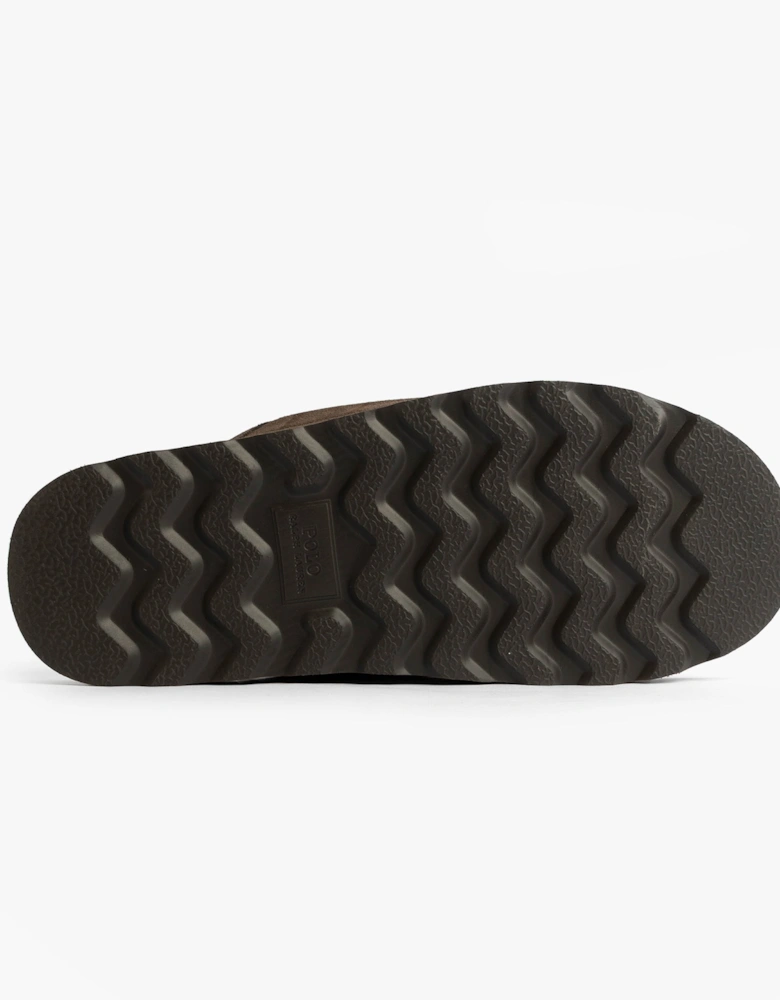 READ SCFF II Mens Mule Slippers Brown/Cream