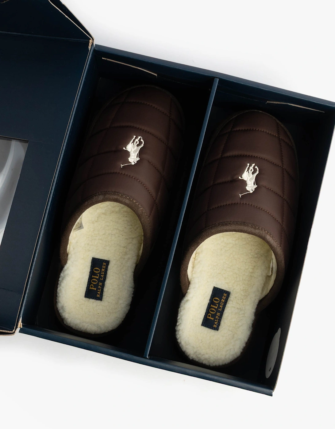 READ SCFF II Mens Mule Slippers Brown/Cream