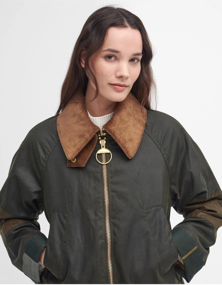 Allerston Womens Wax Jacket - Archive Olive/Beech/Ancient