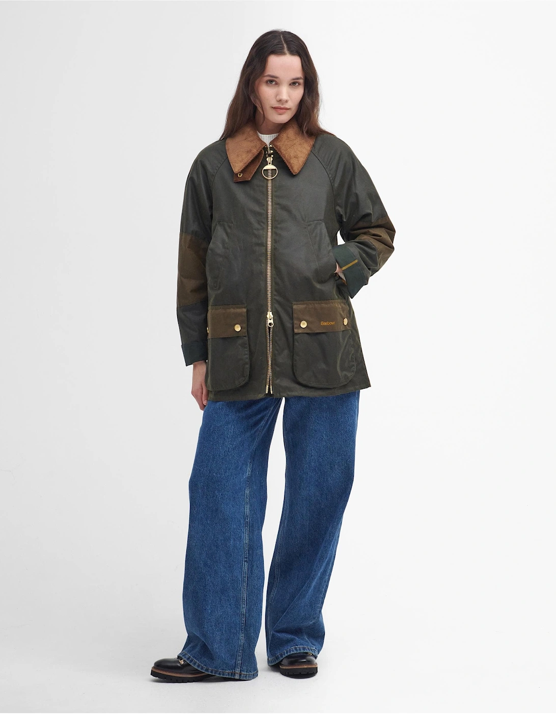 Allerston Womens Wax Jacket - Archive Olive/Beech/Ancient
