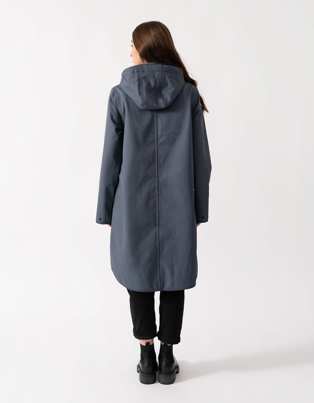 Rain Womens A-Line Softshell Raincoat - Ombre Blue 604