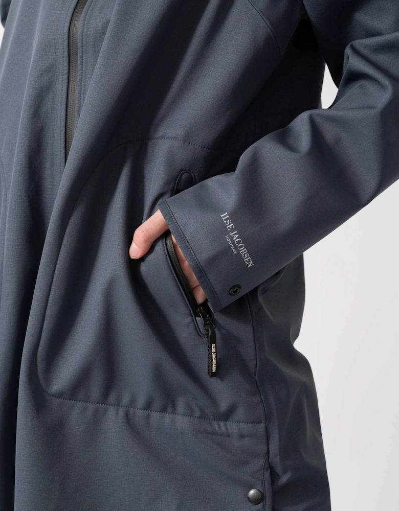 Rain Womens A-Line Softshell Raincoat - Ombre Blue 604