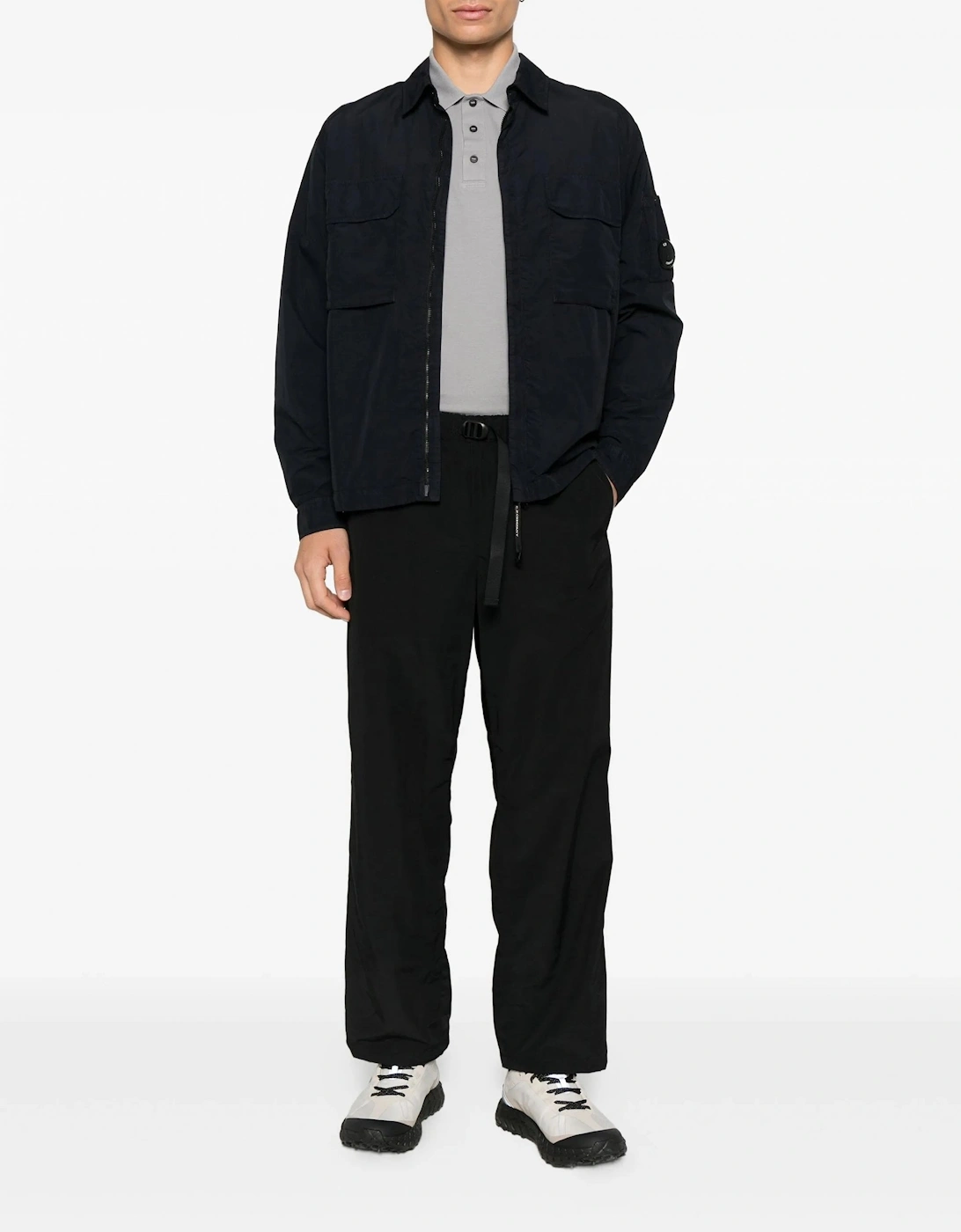 Flatt Nylon Overshirt Navy