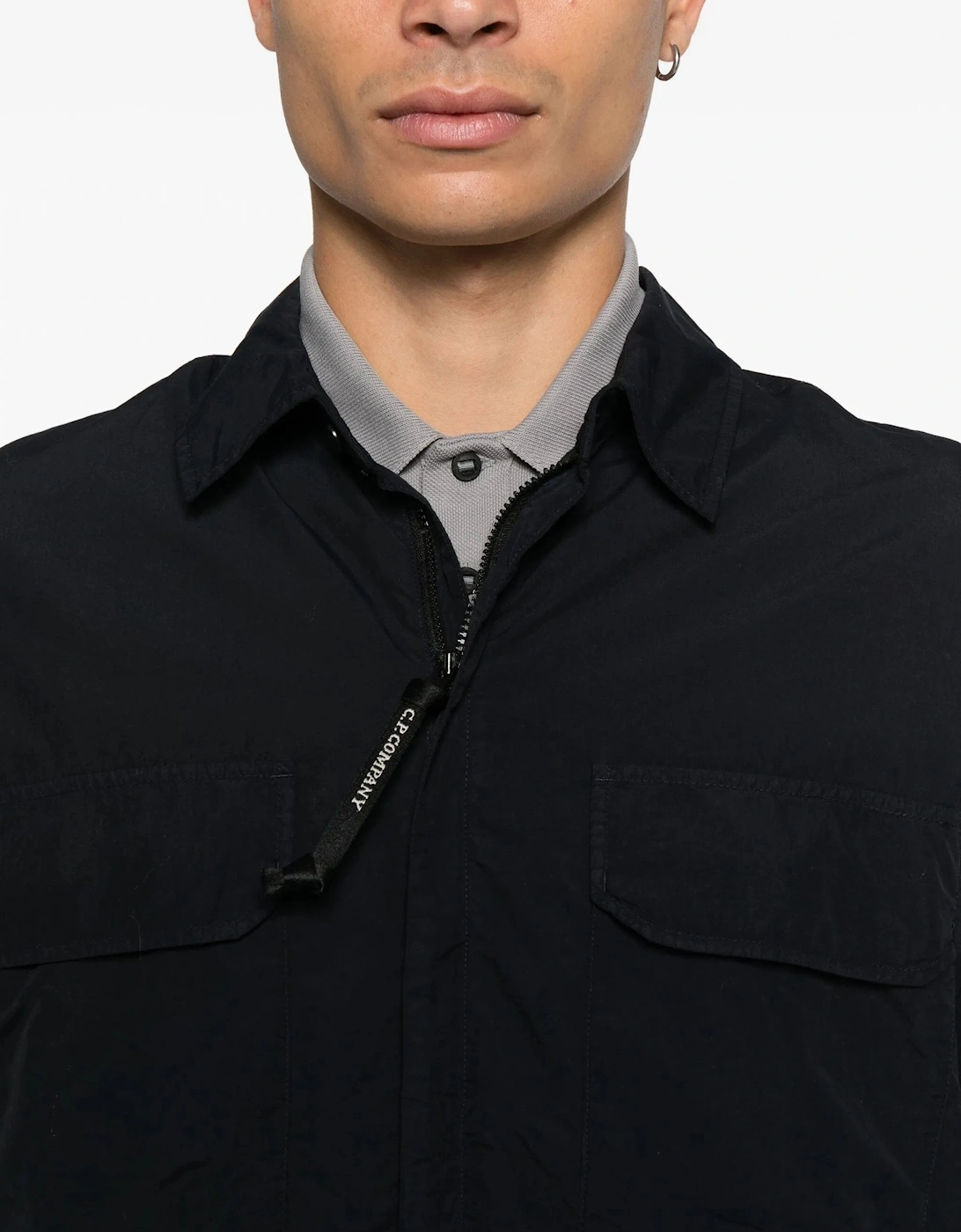 Flatt Nylon Overshirt Navy