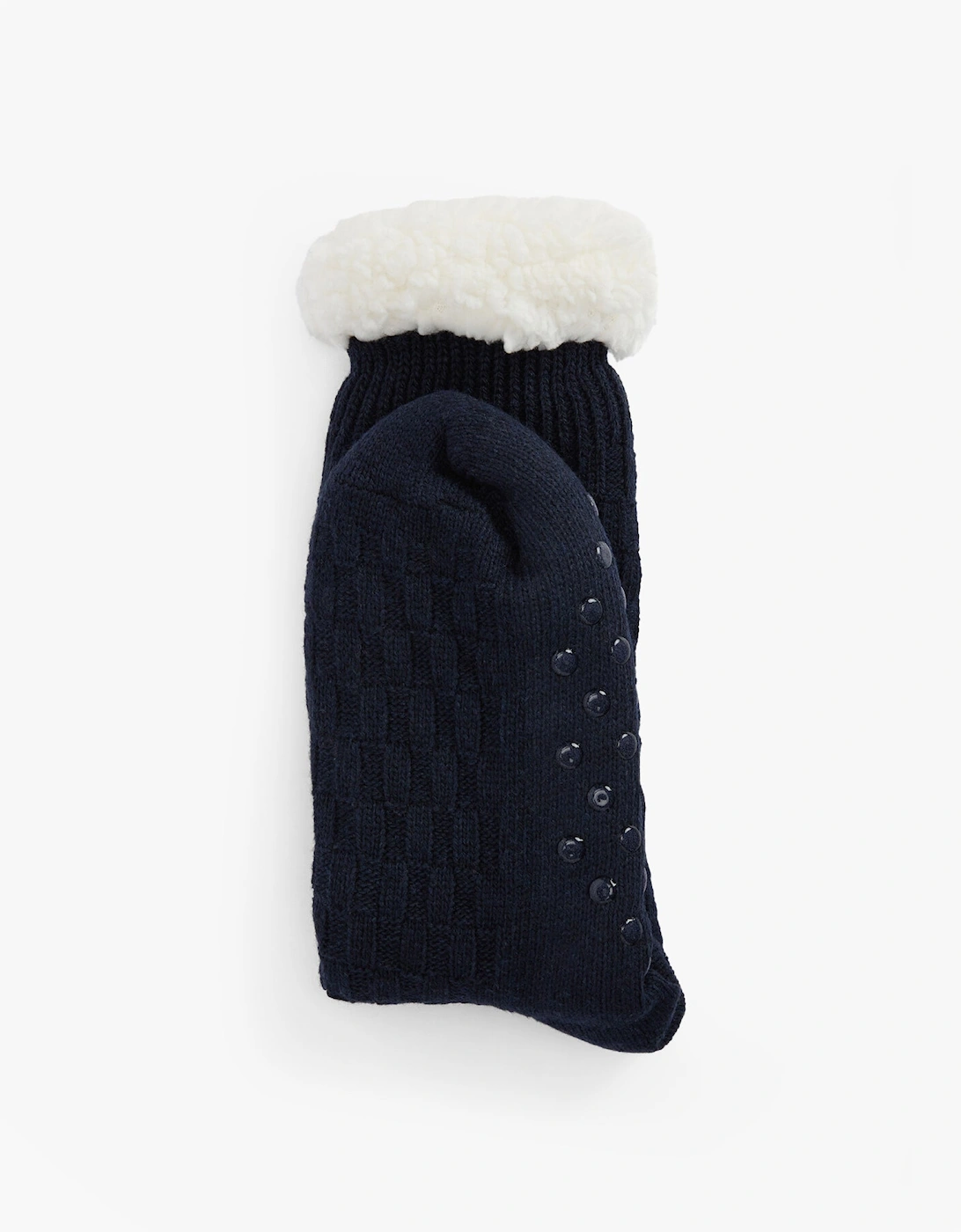 CABLE KNIT LOUNGE SOCKS Womens Socks Navy
