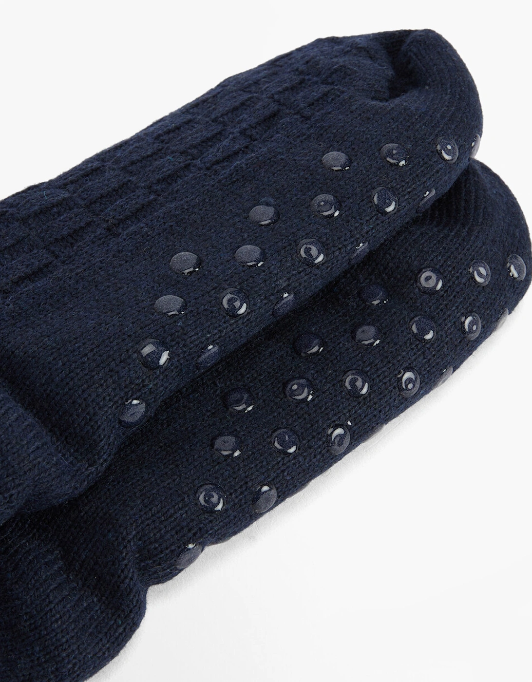 CABLE KNIT LOUNGE SOCKS Womens Socks Navy