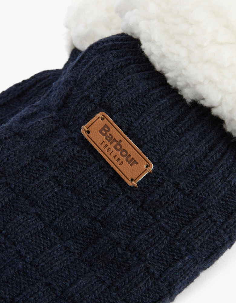 CABLE KNIT LOUNGE SOCKS Womens Socks Navy