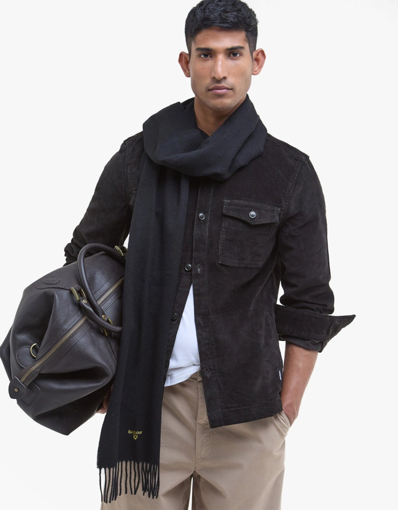 PLAIN LAMBSWOOL Mens Winter Black