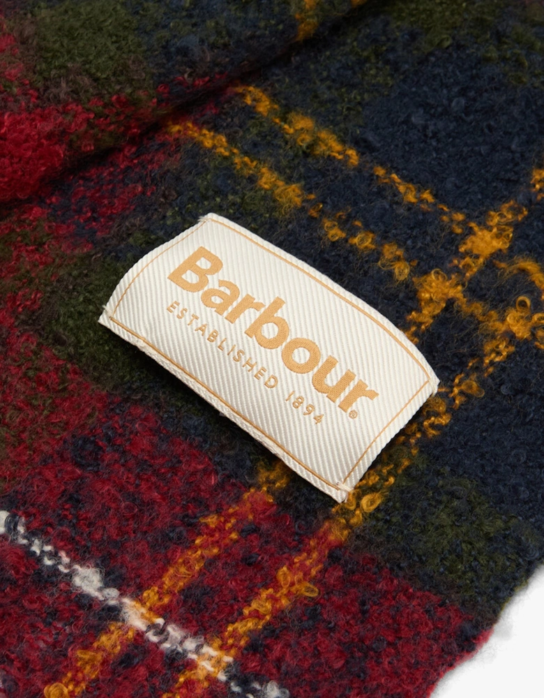 SALTBURN BEANIE & TARTAN SCARF Gift Set Womens Beanie Winterberry Tartan