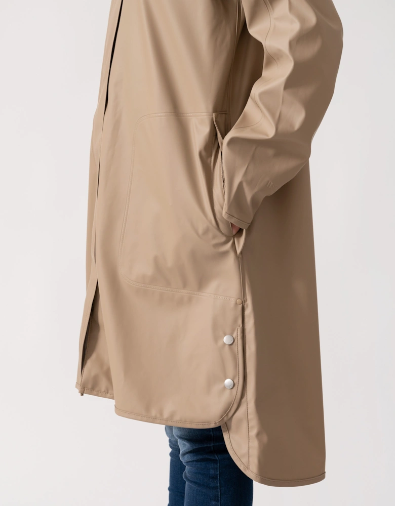 Rain Womens A-Line Rubberised Raincoat - Wheat 222