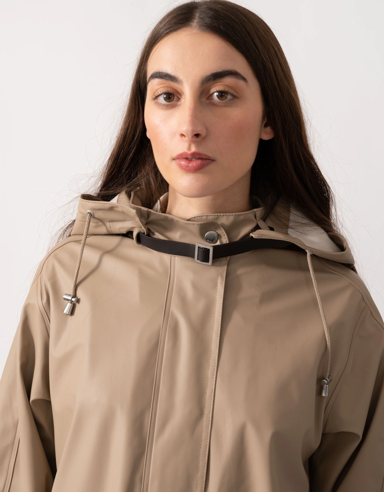Rain Womens A-Line Rubberised Raincoat - Wheat 222